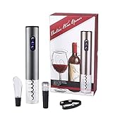 Rápido y Seguro: Al usar este sacacorchos eléctrico, es fácil abrir una botella de vino dentro 6 ~ 8 segundos. Su sacacorchos está alojado en un tubo hueco y transparente, para proteger a los usuarios de los daños causados por el abrebotellas, y también protege al abridor de daños al caerse. El tubo transparente es conveniente para que los usuarios observen el estado de funcionamiento del abridor de vino.