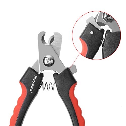 IDEAPRO-Pet-Nail-Clippers-Dog-Cat-Grinder-Trimmer-with-Quality-Sharp-Stainless-Steel-Blades-Safety-GuardPrevent-Overcutting-NailsErgonomically-designed-handle-for-maximum-grip-and-comfort