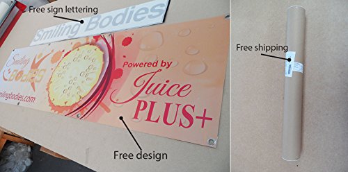 PVC BANNER SIGN FULL COLOR CUSTOM FREE DESIGN & FREE LETTERING STICKER