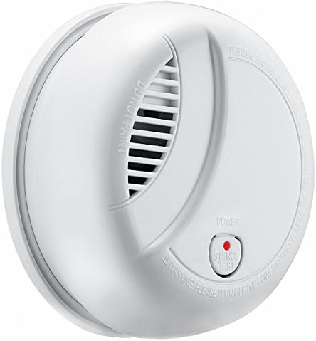 Thuctek Smoke Alarm, Battery Operated Fire Smoke Detectors, Smoke Alarm Detectors with 8.7s Quick Resonse Photoelectric Sensor, Fire Detectors with 85dB Audible Alarming Signal for Living Room, Kitchen, Bedroom, Office, etc (1 Piece, White)