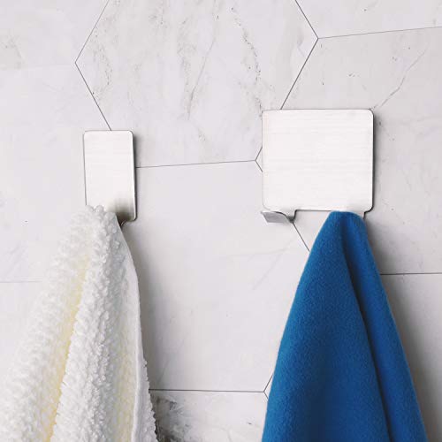 20 Stück Selbstklebend Handtuchhaken, Bademantelhaken Haken Wandhaken