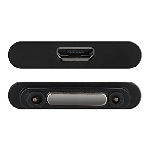 kwmobile Magnetischer USB 2.0 Adapter zur Verbindung des Sony Xperia Tablet Z2 / Xperia Z1 / Z1 Compact / Z2 / Z3 mit dem Magnetladeanschluss in Schwarz - 2