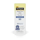 bloqueador solar zinc Tubo de 59 ml, líquido de origen natural, 100% óxido de zinc, protector solar facial que contiene antioxidantes y capas invisibles bajo el maquillaje. Formulado con tecnología Purescreen que protege contra los rayos UVA y UVB nocivos, tecnología Dry-Touch que ayuda a garantizar un acabado ligero y no graso, dermatológicamente probado, fórmula hipoalergénica; es suave en piel sensible.