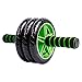 Produktbild RXRENXIA Ab Fitness-Rad-Home-Fitness-Sportrad Mit Dickem Schaum Griff-Ideal Für Abs-Workout und Core-Training-Einfach Zu Montieren-Doppel-Bauchtraining Roller-Kniepolster