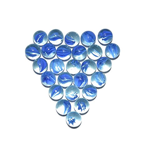 Playing Glass Marbles (Pack of 12 & 18mm Size)