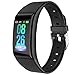 Produktbild Skays B86 Smart Watch Wasserdicht IP67 Sport Fitness Herzfrequenz Tracker Aktivität Blutdruck Uhr mit Schlafmonitor Schrittzähler Kalorienzähler für Kinder Damen Herrn SMS Beachte (Schwarz)