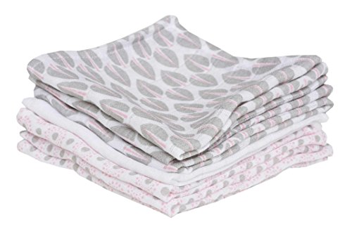 Preisvergleich Produktbild Motherhood Baby Waschtücher aus Baumwoll-Musselin, Farbe:Pink - Trees