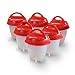 Produktbild Egglettes Eierkocher, hart gekochte Eier ohne Schale (rot(6Pack))