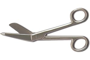 GIMA Forbici per Infermieri, Lister, per Bende, Standard, in Acciaio Inox, Finitura Satinata, Rivestimento in Polvere, Lunghezza 15 cm