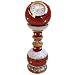 HANDICRAFTS PARADISE MARBLE RAJASTHANI WORK PILLAR CLOCK RS.660.00