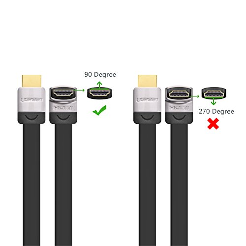 Ugreen High Speed 3m 90 Grad Winkelstecker HDMI Kabel mit Ethernet für Ultra HD 4K 3D, Kompatibel mit Blue-ray Playern, 3D Television,HDTV, Roku, Xbox360, PS3, Apple TV usw - 8