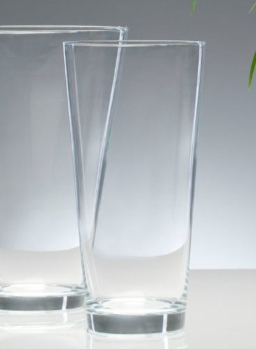 Glasvase CONI Glas Vase Tischvase Blumenvase 30 cm