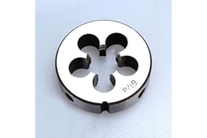 FUBESK Matrices de filetage à filetage à la machine à droite - Acier rapide HSS 1/8 1/4 3/8 1/2 3/4