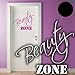 Produktbild A316 Tür-/Wandtattoo "Beauty Zone" 50cm x 46cm schwarz (erhältlich in 40 Farben und 4 Größen)