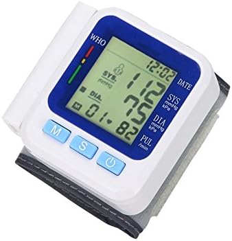 G&M Digital Wrist Blood Pressure Monitor Series Upper Arm Blood Pressure Monitor Monitor with Memory Storage Intelligent LCD Display Automatically Measure Pulse Diastolic Systolic and Shows Hypertension