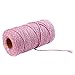 Produktbild Tianya 100 m Lang /100 Yard Reine Baumwolle Verdreht Schnur Seil Handwerk Makramee Artisan String Farbiges Baumwollseil Garten Kordel Bastelschnur Dekokordel Schnur (F)