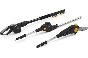 Alpina Multitool AMT 20 Li Kit, Potatore Telescopico da 20 cm (280W), Accessorio Tagliasiepi con Lame da 45 cm (150W), per Altezze Elevate, Batteria da 20 V (4 Ah), Batteria e Caricabatteria Inclusi