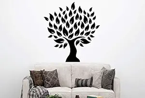 VVWV Big Tree Wall Stickers for Home Living Kids Bed Room Hall Kitchen Wall Decor Stickers PVC Vinyl Decals L X H 40 X 60 CMS