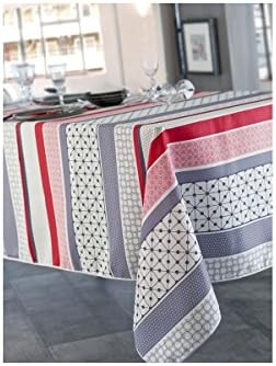 geomix- Stain Resistant Round Tablecloth 180 cm, 150 x 200 cm, Rect, Rect. 150x240 cm 100% Polyester Can Separate Decoration at 30 ° and No Ironing., Rect.150x240