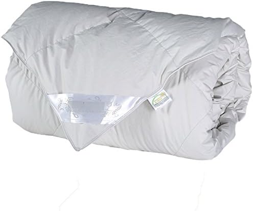 REAL White Duck Down &amp; Feather Duvet For SUMMER LIGHT WEIGHT 100%Cotton Cover,Single Twin Double King Super King Washed 4.5 Tog,Grey