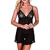 RZS-Donna-Con-Babydoll-Lingerie-Esotico-Ricamo-Bella-Pigiama-Grande-Size-2-pezzi-Fionda-Chemise-con-mutande