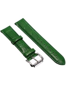 18mm Herren Damen Grün Genuine Leder Vintage Klassische Uhren-Armband Uhrenarmbänder Uhrband Watch Band Watch...