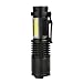 Produktbild Sunsbell XML-Q5 + COB LED-Taschenlampe, tragbar, Mini Zoom Taschenlampe, Verwendung AA 14500 Akku, wasserdicht im Leben, Beleuchtung