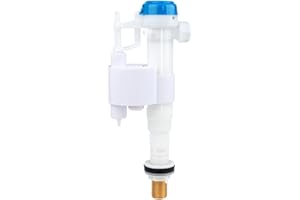 XINSENYUE Toilet Cistern Fill Valve Bottom Entry Adjustable, 1/2'' Toilet Inlet Valve with Float, Side Inlet Toilet Fill Valve with Brass Threads