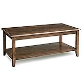 ALTA ESTABILIDAD: Soportado por piernas de madera maciza, la capacidad de carga del estante superior e inferior es respectivamente 68 kg y 32 kg, lo que proporciona una resistencia duradera y una vida útil prolongada