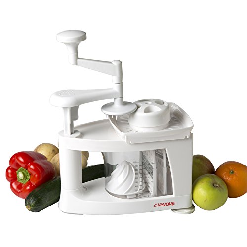 Cuisique Premium Spiralschneider inklusive 8 in 1 Häcksel-Reibe und Saftpresse - 4