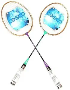 Cosco Cb-120 Aluminum Badminton (Multicolour, Pack of 2)