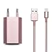 Produktbild iProtect 2 in 1 Zubehör Set mit Lightning Ladekabel und Netzteil für Apple iPhone 7, iPhone 7 Plus, iPhone 6, iPhone 6s, iPhone 6 Plus, iPhone 5 G 5s 5c, iPod, iPad uvm. in Rosegold