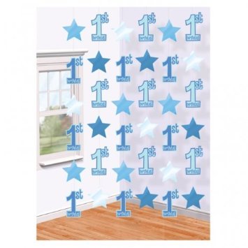 Amscan First Birthday Boy String Decorations