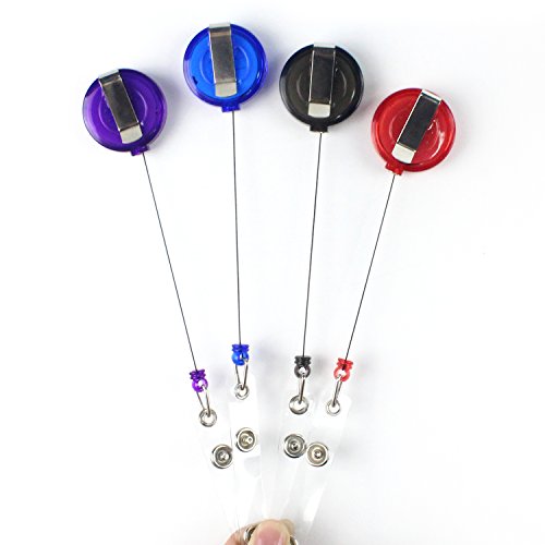 Goodlucky365 15 Piezas Transl cidos Retr ctiles Carretes de Insignia Badge Reel Con Clip de Correa Para Soporte de Tarjeta reviews Goodlucky365 15 Piezas Transl cidos Retr ctiles Carretes de Insignia Badge Reel Con Clip de Correa Para Soporte de Tarjeta