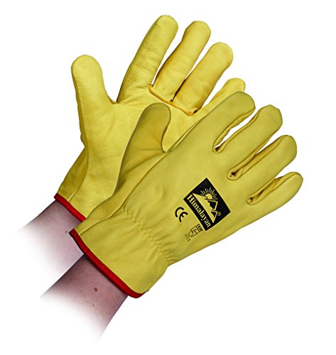 Himalayan H310-9 Premium Drivers Glove, Yellow, 9 Size, Pack of 10