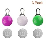 Seguridad y estabilidad:Collar del resorte de acero inoxidable clip para sujetar fácilmente a su perro seguro, rápido y fácil de brillante, perfecto para cuando su mascota es jugar fuera en la oscuridad.