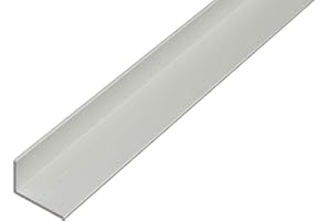 Alberts 473723 Winkelprofil | Aluminium, silberfarbig eloxiert | 1000 x 20 x 10 mm