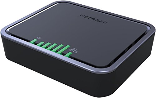 Netgear LB1111-100EUS 4G LTE Modem (150 / 50 Mbit/s, LTE Cat 4, UMTS DC-HSPA+, Quad band GSM, 3FF micro SIM card slot, Gigabit Lan Port incl. POE Funktion, 2x TS9-Anschlüsse & 3G/2G-Fallback) - 3