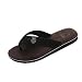 Produktbild Zehensandale Badelatschen Herren Sommer Hausschuhe Zehentrenner Outdoorschuhe Schwimmbadschuhe Beach Strandschuhe Badeschlappen Erwachsene Sport Hausschuhe Dusch Badeschuhe LMMVP (41 EU, Dunkelbraun)