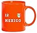 Produktbild Mexico Fußball WM Fanfest Gruppen bedruckte Kaffeetasse Bürotasse mit Spruch Motiv Trikot Mexiko, Größe: onesize,orange