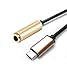 Gold Metal Type C to 3.5 mm stereo Audio Jack Converter Cable Universal USB 3.1 Type-C USB-C to 3.5mm Audio Type-C to 3.5mm Headphone Adapter Earphone AUX Cable Type C Convertor for Letv Le Eco Le Max2 LeMax 2 Le 2 Pro Phones Headphone Adapter for CDLA Supported Mobile and Devices(Gold) [ Amazon Great Indian Sale ] RS.199.00