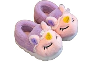 OrJana Pantofole Unicorno invernali. Suola Flessibile e Antiscivolo in EVA. Plantare Memory Anatomico