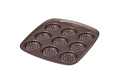 Pyrex - Asimetria - Plat à 9 Mini Pizza sans Emporte Pièce en Métal Ø 6.50 cm