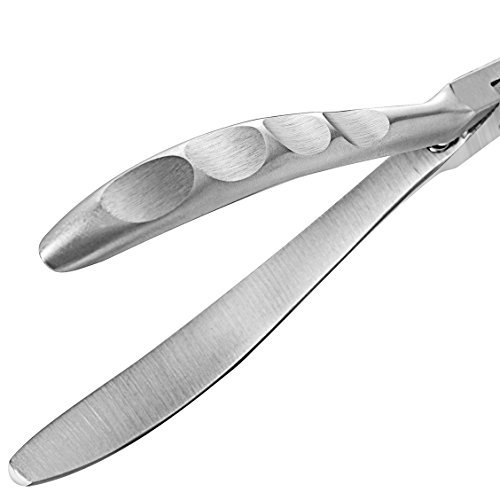 BEZOX Präzision Fuss nagelzange Trimmer für Dick oder eingewachsene Nägel oder Fingernagel Clipper lang Kiefer lang Griff – Nagelschneider – Edelstahl - 6