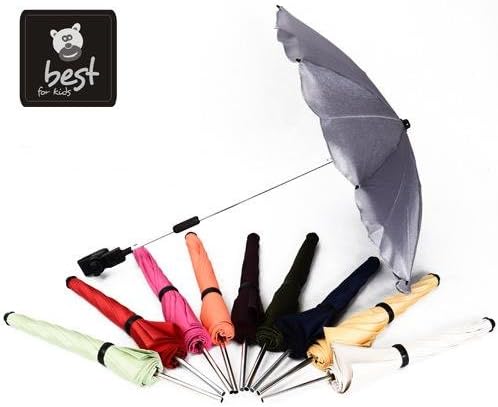 Best For Kids Universal Stroller Umbrella Latest Technology Maximum UV Protection Standard 801 - Umbrella and Umbrella Suitable for Any pram, Flexible and Foldable, 13 Colors to Choose