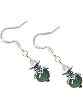 Katharina Fairytale Ohrringe Wunsch der Lichtfee grüne Perlen Ohrhaken aus 925er Sterling Silber