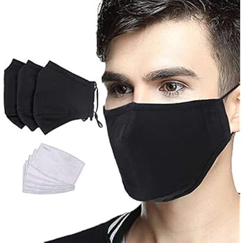 Cotton Mask 10-Pack White Cotton Face Masks - Reusable, Washable, Breathable 2-Layer Masks For Adults (Unisex) Facial Mask