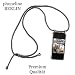 Produktbild phoneline Berlin Case Handykette für iPhone 7 und 8 in Light Grey Handyhülle mit Band Kette Necklace Kordel Umhängen in hell grau