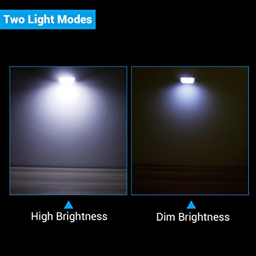 LE Solarleuchten Mit Bewegungsmelder set Wasserdicht 6000K Kaltweiß Kabellose Wandleuchten Aussenleuchten für Tür Flur Wege Terrassen Garten Fahrtweg Solarbetriebenes Nachlicht (4 er) - 3