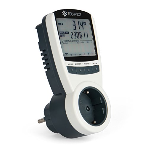 Tecvance Energiekostenmessgerät / Stromkostenmessgerät / Stromverbrauchszähler – Anzeige von Energieverbrauch in Wattstunde (kWh) - 2